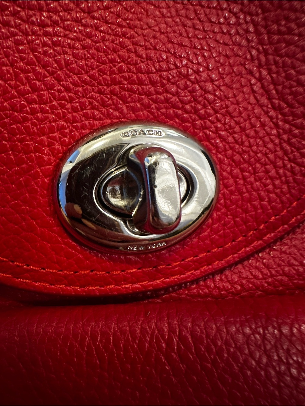 Coach Leather Turn Lock Mini Backpack - Picture 2 of 5